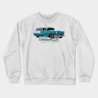 1955 Chevrolet 210 2 Door Wagon Crewneck Sweatshirt